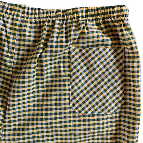Andrew Scott New With Tags 60% Cotton Loungewear Drawstring Shorts in Gingham - Picture 8 of 9